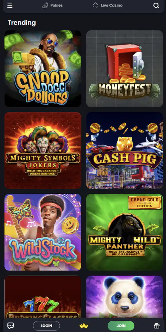 Screenshot of the application Bitkingz Casino 5