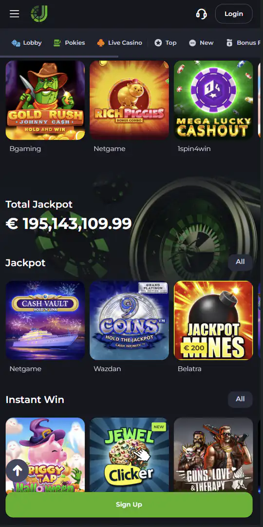 Screenshot of the application JeetCity Casino 2