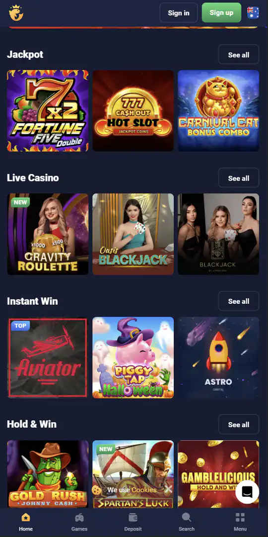 Screenshot of the application Joo Casino 2