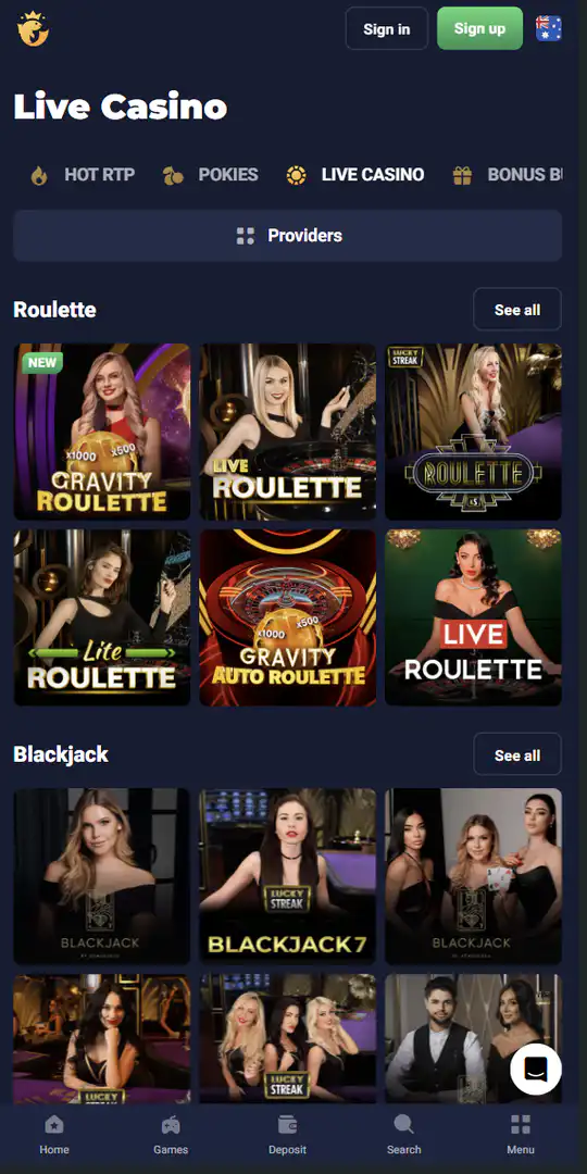 Screenshot of the application Joo Casino 5