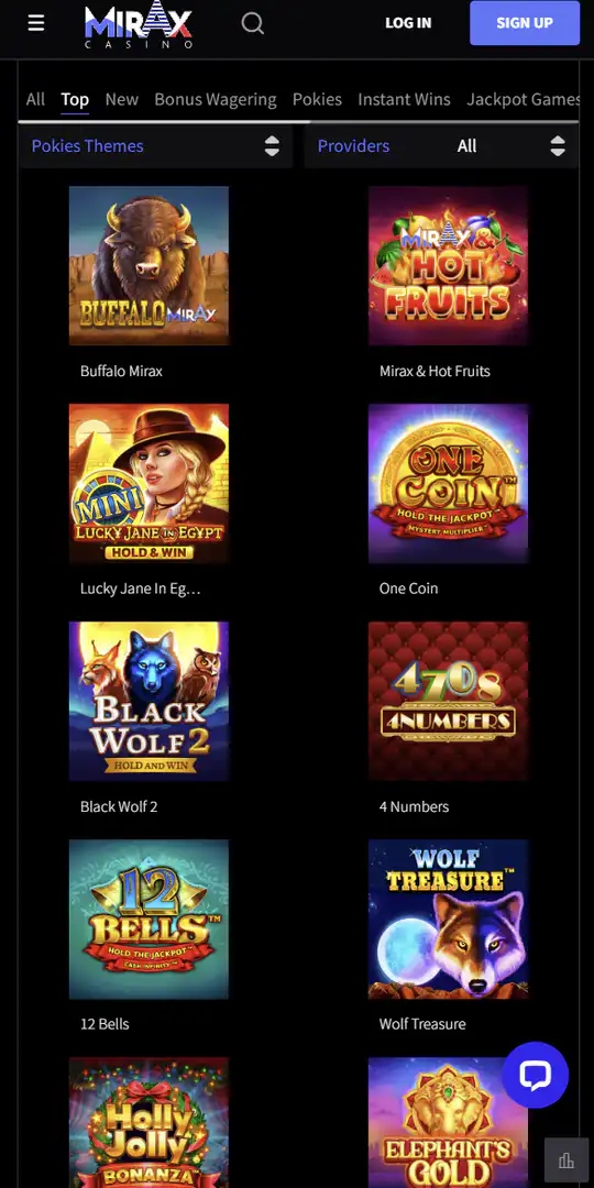 Screenshot of the application Miraxcasino 2