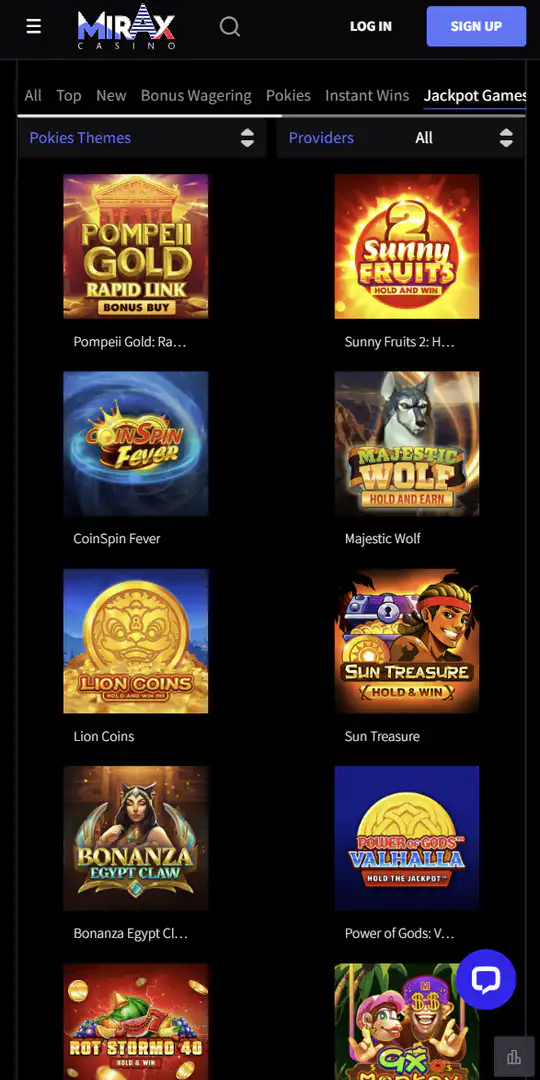 Screenshot of the application Miraxcasino 4