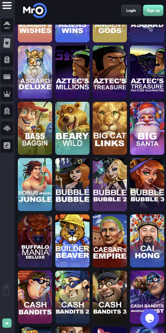 Screenshot of the application Mr O Casino 4