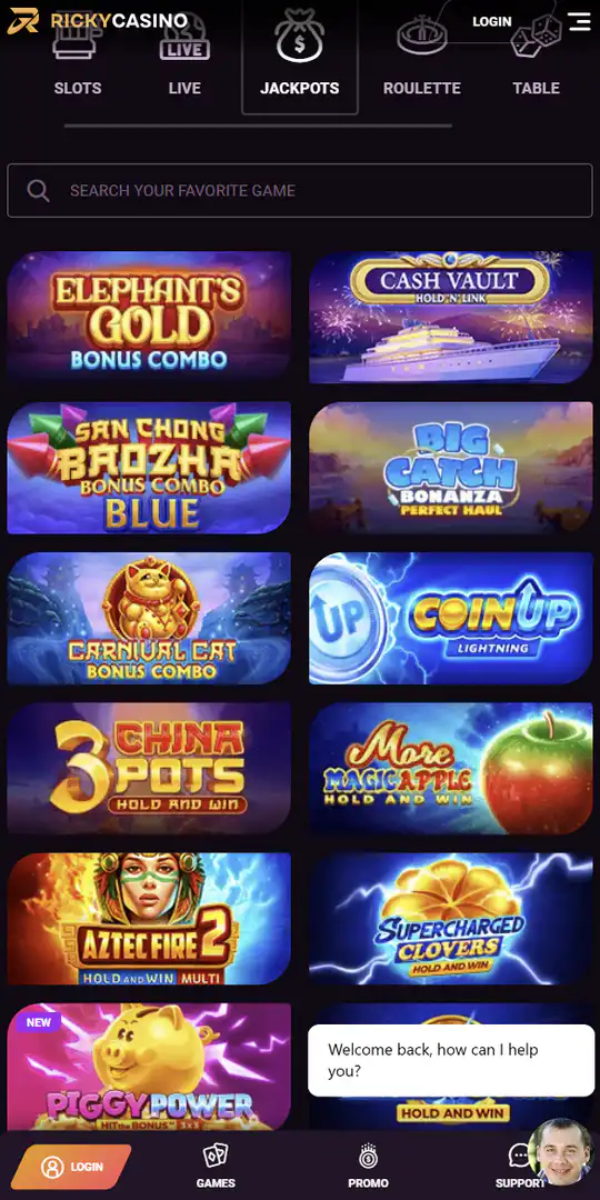 Screenshot of the application Ricky Casino 8