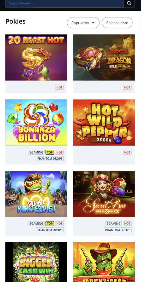 Screenshot of the application Ripper Casino 3